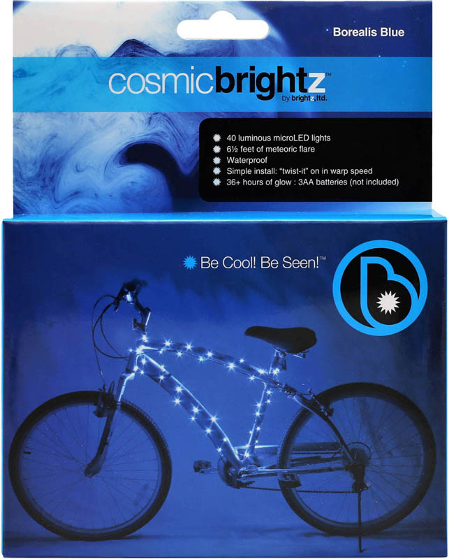 Cosmic Brightz Bike Wrap-Blue(40 lights/6.5')