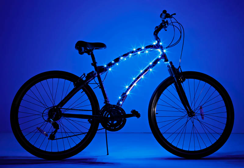 Cosmic Brightz Bike Wrap-Blue(40 lights/6.5') | Brightz
