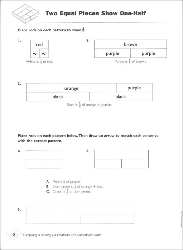 Everything S Coming Up Fractions With Cuisenaire Rods Book Cuisenaire 9780914040910