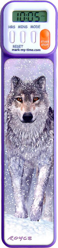 Mark-My-Time Digital Bookmark 3D Wolf