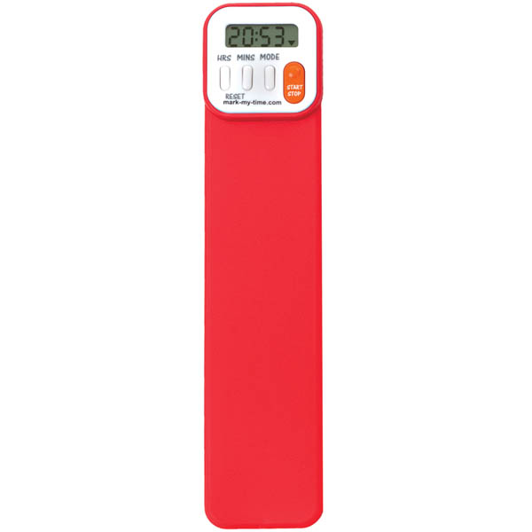 MarkMyTime Digital Bookmark Bright Red MarkMyTime