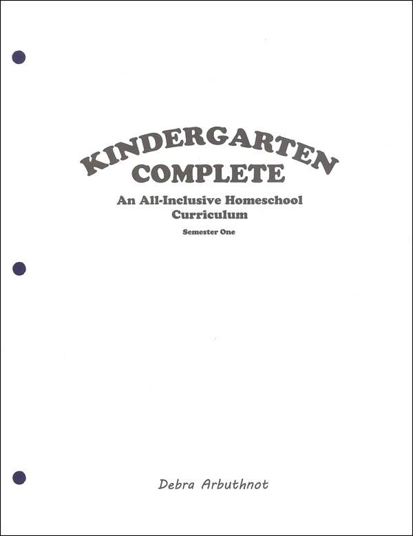 Kindergarten Complete: Semester One - Student Workbook Refill Pages
