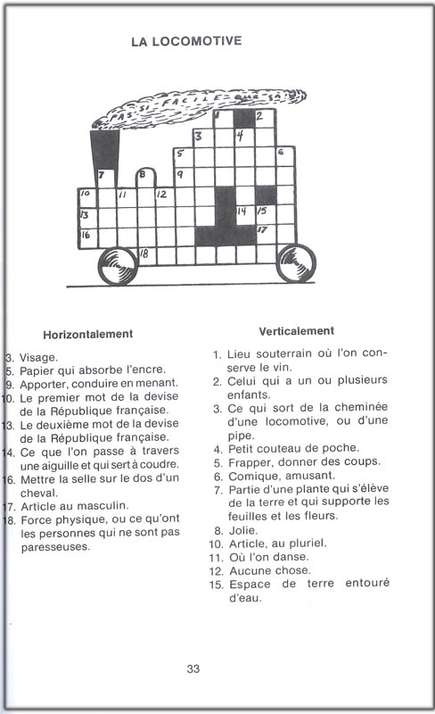 Easy French Crossword Puzzles National Textbook Company 9780844213309