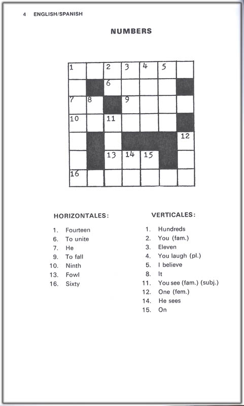 easy spanish crossword puzzles 2nd edition national textbook
