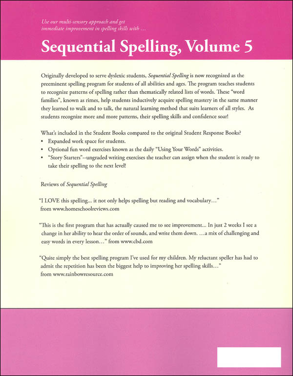 sequential spelling program