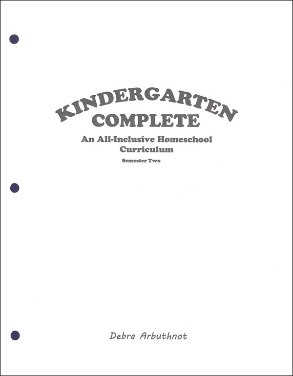 Kindergarten Complete: Semester Two - Student Workbook Refill Pages