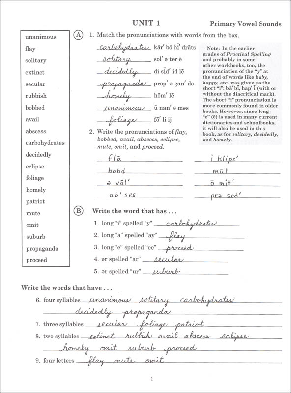 Practical Spelling Teacher's Edition Grade 8 | Miller School Books