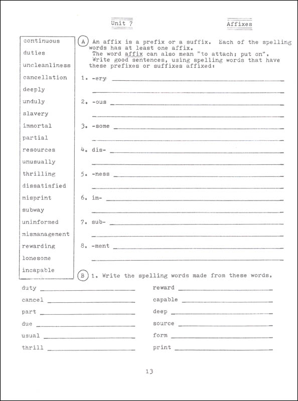 Practical Spelling Workbook Grade 8 Miller School Books