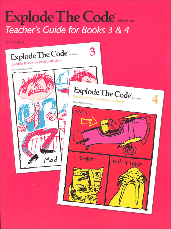 Explode the Code Teacher's Guide/Key Books 3, 4 (2nd Edition)