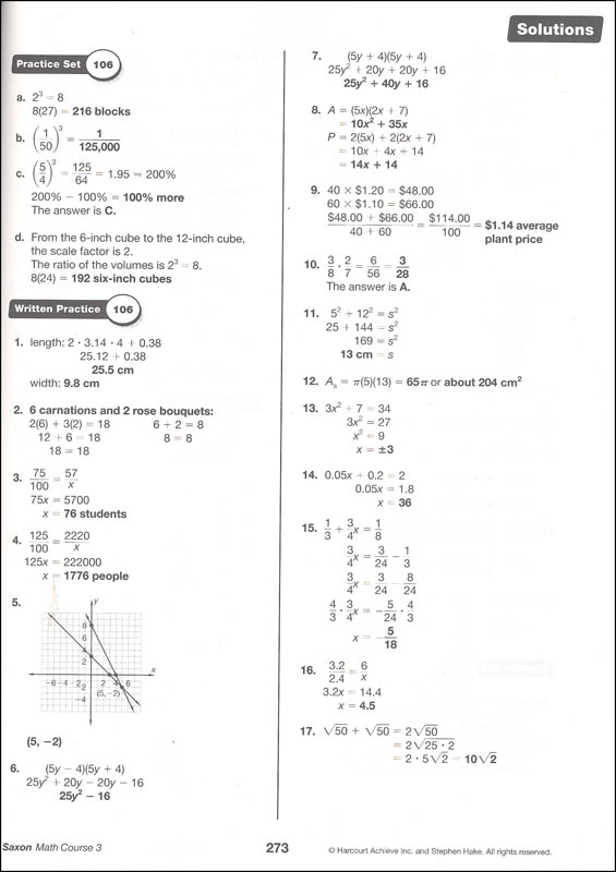 Saxon Math Course 3 Slidesharetrick