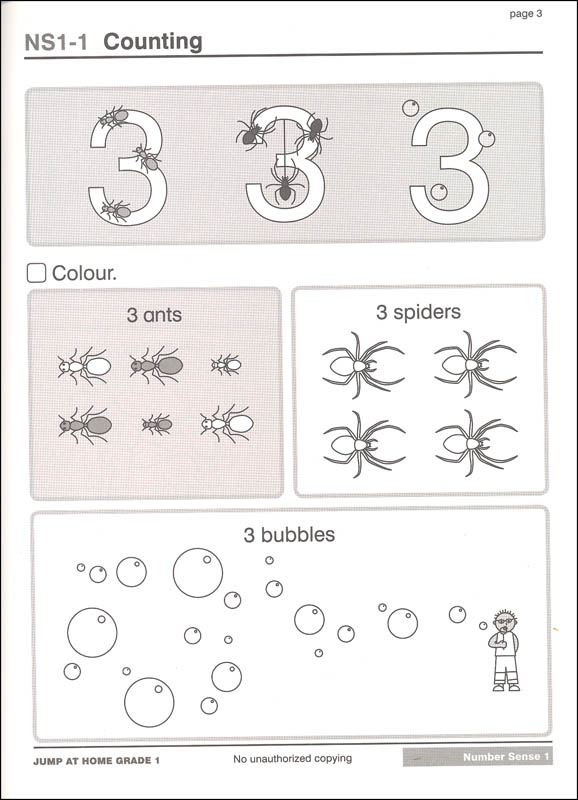 jump at home grade 1 worksheets for the jump math program house of
