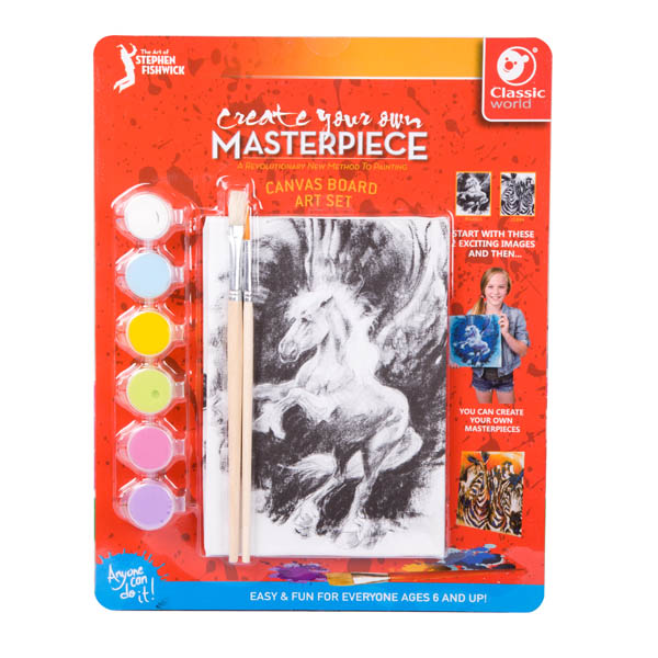 Create Your Own Masterpiece: Pegasus & Zebra Set 5" x 7" | Talicor