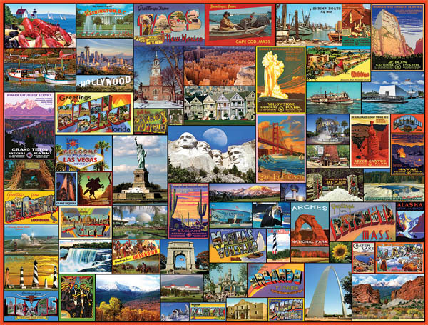 Best Places in America Puzzle - 1000 pieces