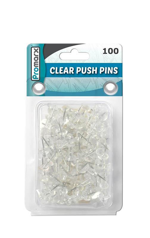 Push Pins - Clear (Set of 100)