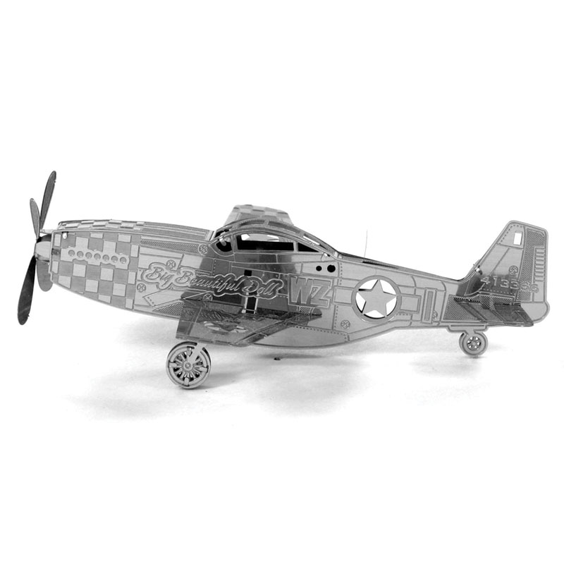 Mustang P-51 Aircraft (Metal Earth 3D Laser Cut Models)
