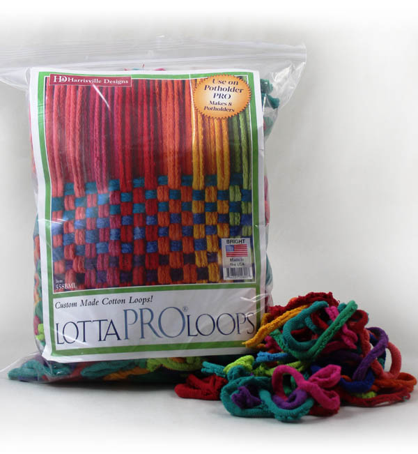 LottaPro Loops Multi Colored Cotton Brights Harrisville Designs