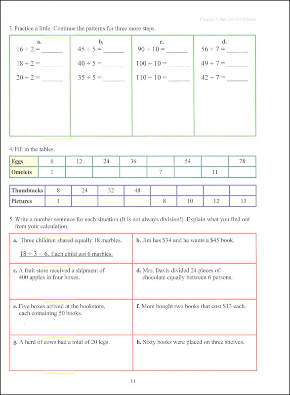 Math Mammoth Light Blue Series Grade 4-B Worktext (Colored Version ...