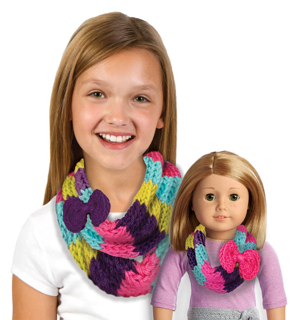 american girl scarf knitting kit