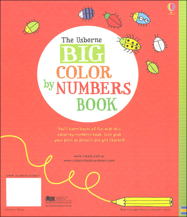 Big Color by Numbers Book EDC / Usborne 9780794516062