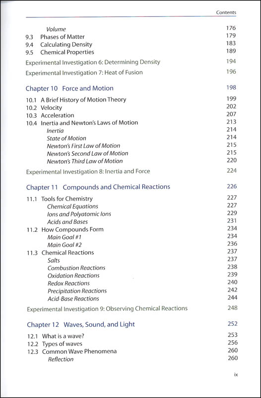 Novare Physical Science 3rd Edition Novare Science And Math 9780998169910