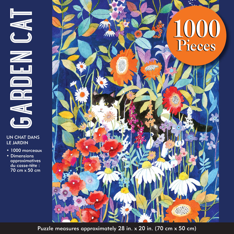 Garden Cat Jigsaw Puzzle (1000 piece)