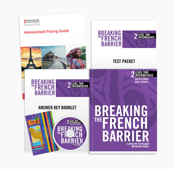 Breaking the French Barrier Level 2 (Intermediate) Homeschool Package