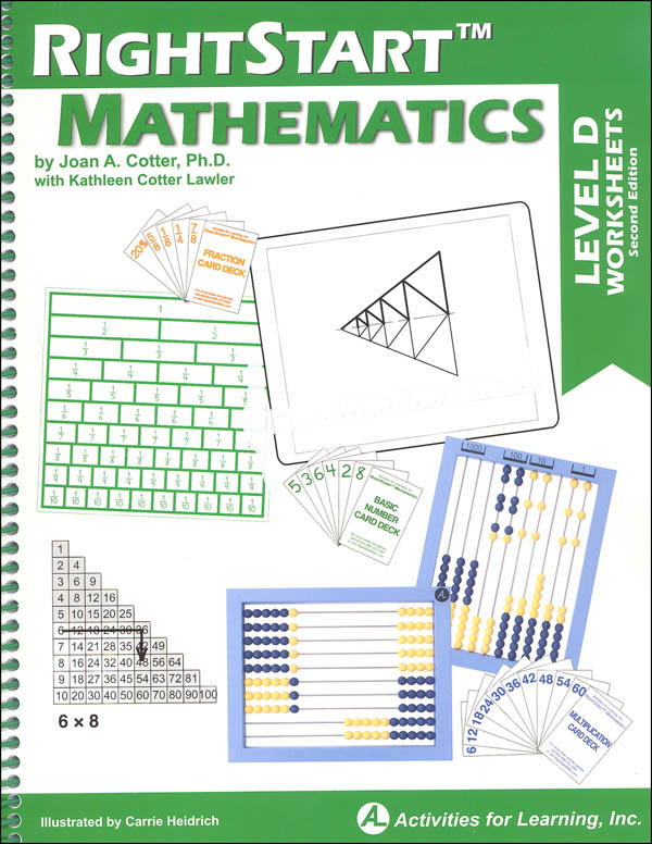 RightStart Mathematics Level D Worksheets 2nd Edition
