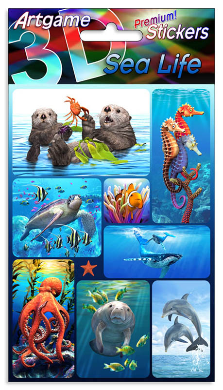 Sea Life 3D Stickers