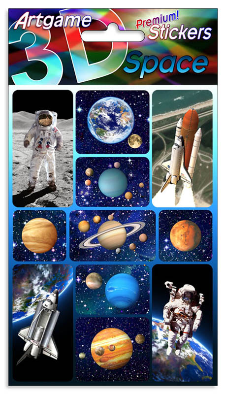 Space 3D Stickers