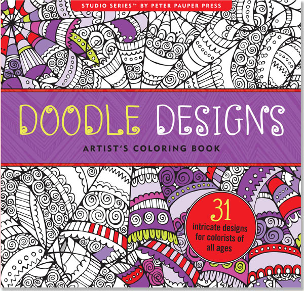 Doodle Design Artist's Coloring Book Peter Pauper Press 9781441317469