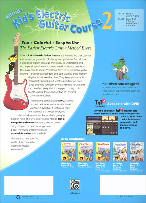 Alfred'S Kid'S Electric Guitar Course 2: The Easiest Electric Guitar Method Ever (9781470625931)