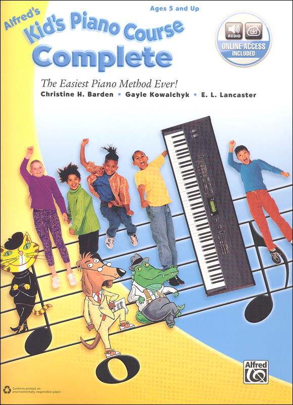 Alfred's Kid's Piano Course Complete Book & Online Audio
