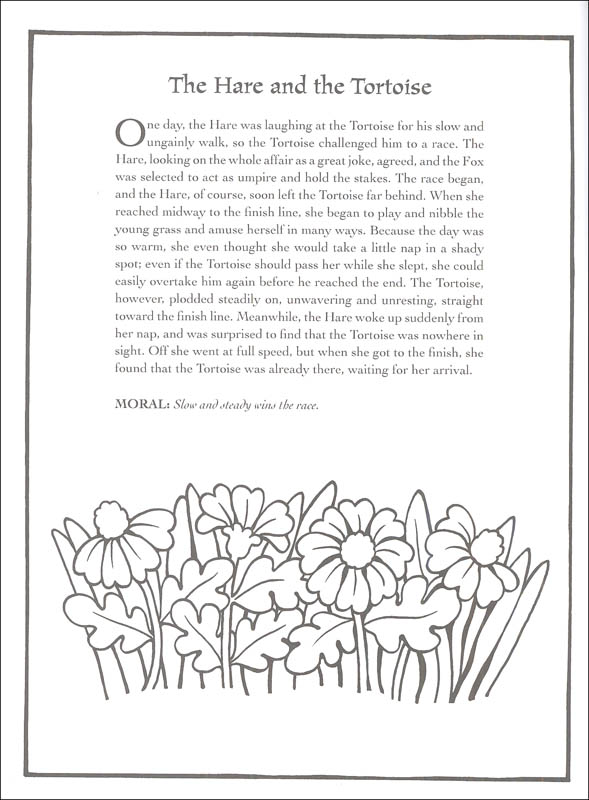 Best-Loved Aesop's Fables Coloring Book | Dover Publications ...