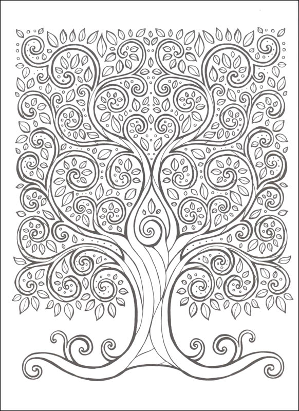 Keep Calm and Color - Tranquil Trees Coloring Book | Dover Publications
