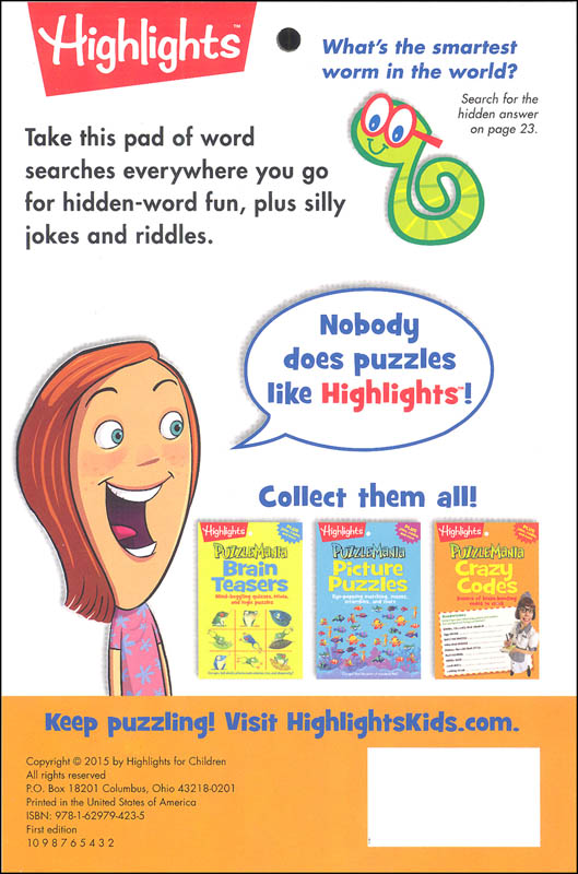 Puzzlemania: Word Searches | Highlights for Children | 9781629794235