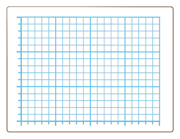 Quadrant Grid Dry Erase Board - Two-Sided (9" x 12")