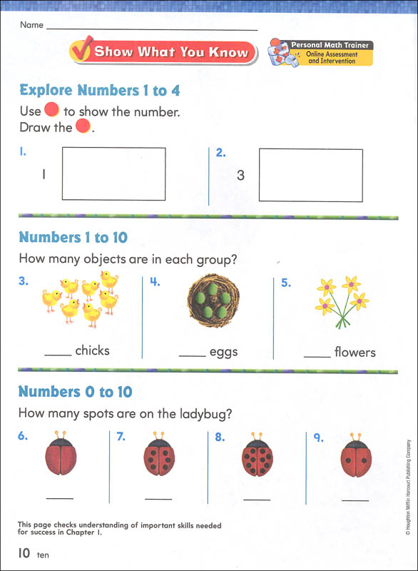 Free Houghton Mifflin Math Worksheets