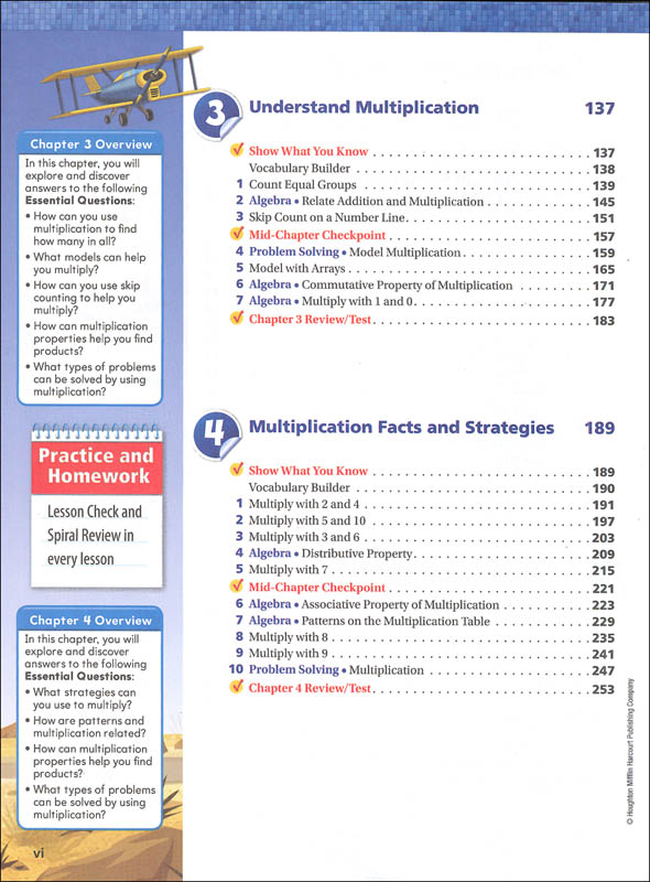 Go Math National Homeschool Package Grade 3 Houghton Mifflin School 