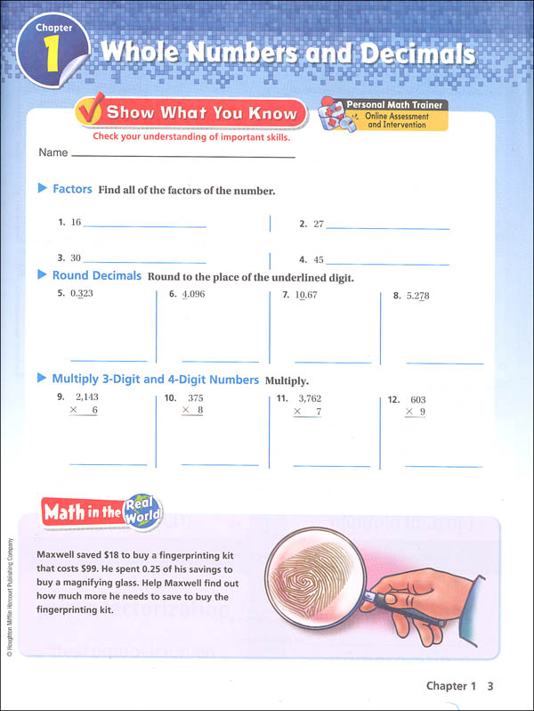 Go Math! National Homeschool Package Grade 6 | Houghton Mifflin School