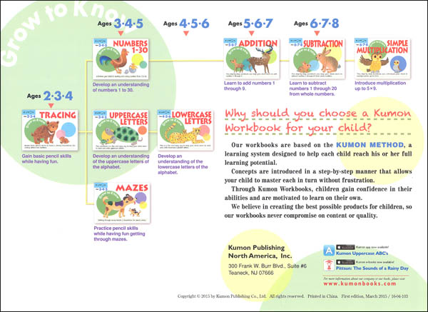 Grow to Know Uppercase Letters Workbook (Pre-K) | Kumon Publishers ...