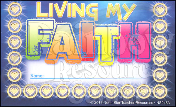 Living My Faith Incentive Punch Card