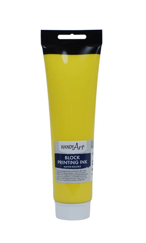 Block Ink Water Soluble - Yellow (5oz Tube)