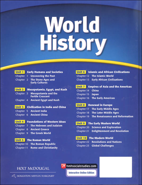 Holt McDougal World History 2012 Homeschool Package | Holt McDougal ...