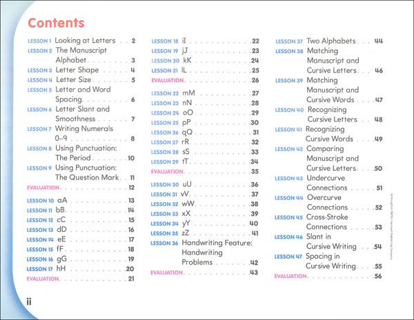 Houghton Mifflin Harcourt International Handwriting Continuous Stroke ...