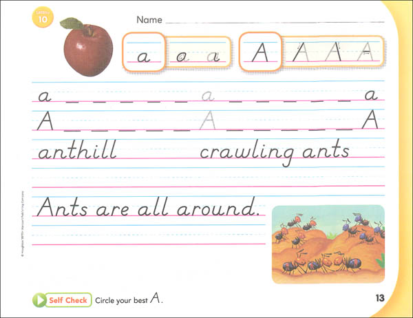 Houghton Mifflin Harcourt International Handwriting Continuous Stroke ...