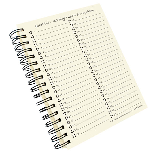 My Bucket List Journal Write it Down Full Size Color Collection 200