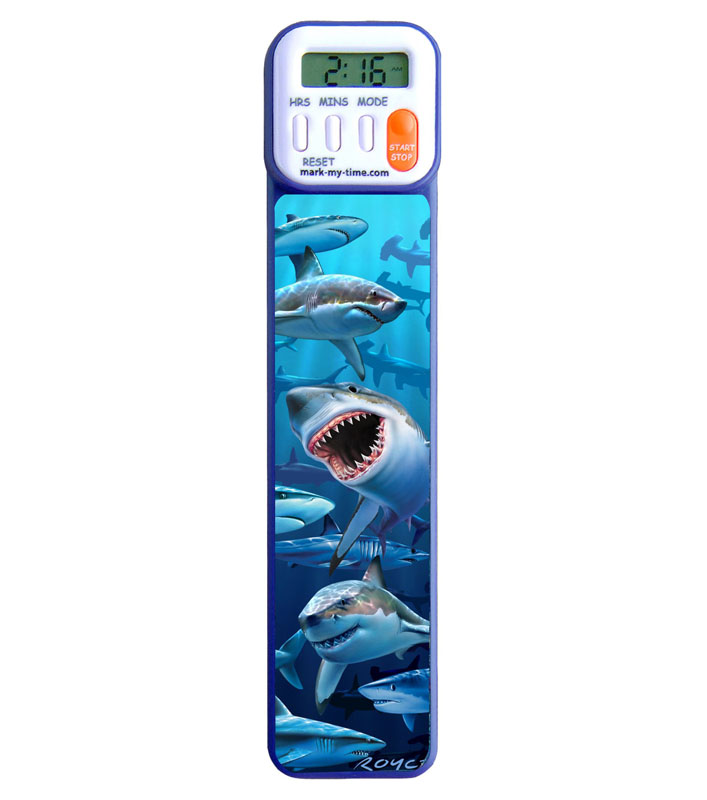Mark-My-Time Digital Bookmark 3D Shark
