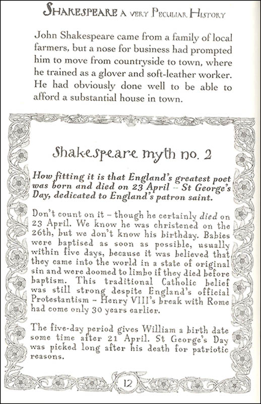 William Shakespeare Very Peculiar History Salariya Book Company