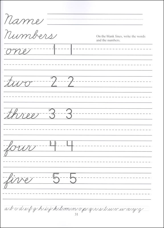 Cursive Handwriting Workbook: Traditional Cursive Handwriting | Tip Top ...