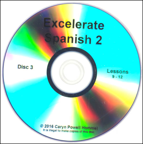 Excelerate Spanish 2 DVD Lessons 9-12